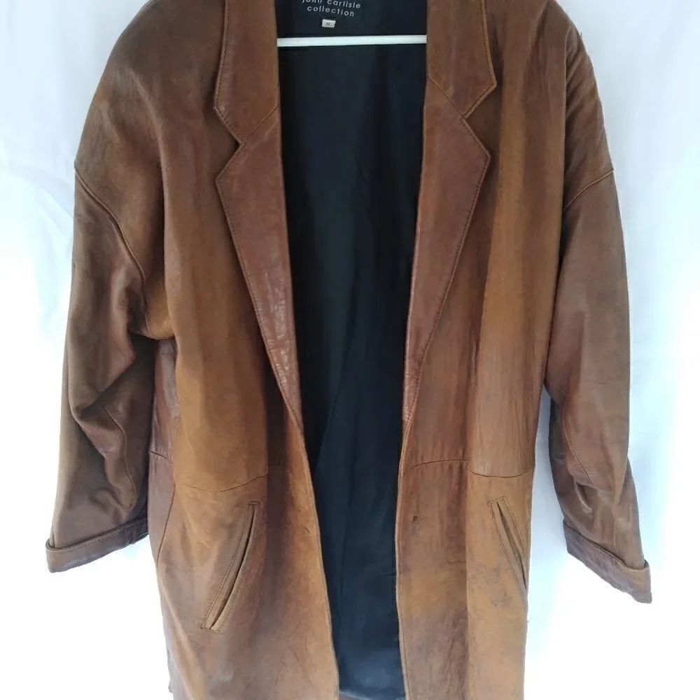John Carlisle leather coat